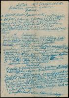 1944 Bp., Leltár lakásban maradó ingóságokról