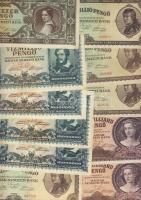 179db magyar bankjegy korona és pengő időszak, néhány külföldivel T:II(többsége),III