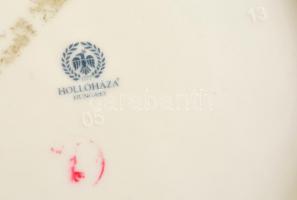 Antik görög mintás Hollóházi porcelán bonbonniere. d:12,5 cm Matricás, jelzett, hibátlan