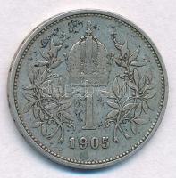 Ausztria 1905. 1K Ag "Ferenc József" T:2
Austria 1905. 1 Corona "Franz Joseph" ...