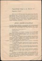 1907 Marosvásárhely, Maros-Torda vármegyei független autonóm párt emlékirata, 11p