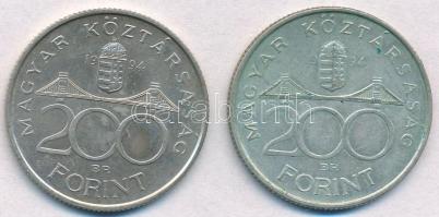 1994. 200Ft Ag "Deák" (2x) T:2