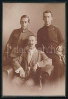 Finály Henrik (1825-1898) klasszika-filológus tanár családi képei, 3 db keményhátú fotó, 16×10 cm