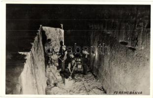 Aknaszlatina, Solotvyno, Slatinske Doly; Ferenc bánya, sófejtés / mine interior, salt mining