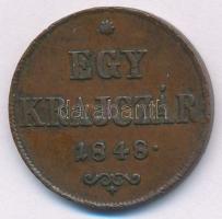 1848. 1kr Cu T:1-,2 
Adamo B1