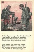 2 db RÉGI Weiss Antal katonai grafikai lap / 2 pre-1945 Hungarian military art postcards by Weiss An...