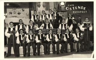 Budapest VII. Café Ostende étterem és kávéház, Rajkó cigány zenekar, belső. Faragó László Artistica foto