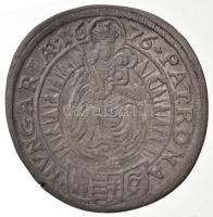 1676. 15kr Ag "I. Lipót" Pozsony (5,6g) T:2 ph. /  
Hungary 1676. 15 Kreuzer Ag "Leo...