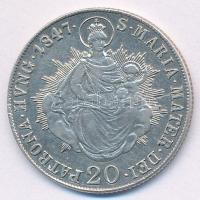 1847B 20kr Ag "V. Ferdinánd" T:1-