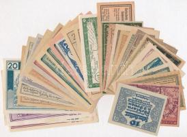 Ausztria 1920-1921. 30db-os papír szükségpénz tétel T:I,I- Austria 1920-1921. 30pcs of paper necessity notes C:UNC,AU