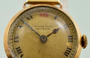 Movado 14K arany karóra. Női. Arany szíjjal. 15,6 g Javításra szorul. / Movado women's watch