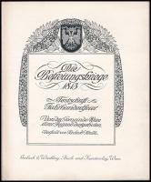 Festgabe der Gemeinde Wien zur Erinnerung an die Befreiungskriege 1813. Wien, 1913. 128 p. sok képpe...