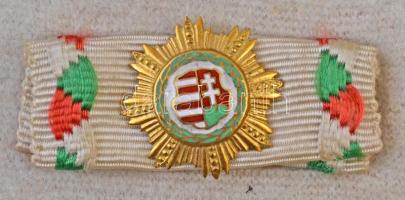 1950. "A Kossuth-érdemrend II. osztálya" aranyozott és zománcozott Ag csillag, hátoldalán ...