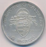 1938. 5P Ag "Szent István" T:2 ph.
Adamo P8.1