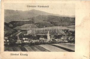 Hárskút, Lipovník; látkép, templom / general view, church (fl)