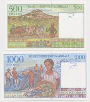 Madagaszkár 1994. 500Fr + 1000Fr T:I
Madagascar 1994. 500 Francs + 1000 Francs C:UNC