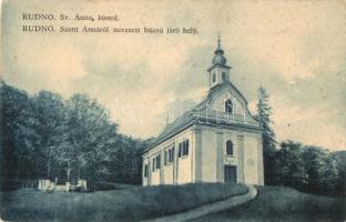 Rudnok, Rudník; Sv. Anna kostol / Szent Annáról nevezett búcsújáróhely, kegytemplom / church, pilgrimage site (fl)