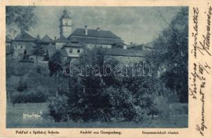 Szepesszombat, Georgenberg, Spisská Sobota; látkép, templom / general view, church