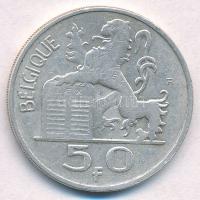 Belgium 1948. 50Fr Ag "BELGIQUE" T:2- 
Belgium 1948. 50 Francs Ag "BELGIQUE" C:...