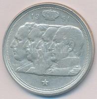 Belgium 1951. 100Fr Ag T:2,2- Belgium 1951. 100 Francs Ag C:XF,VF