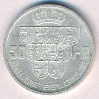 Belgium 1939. 50Fr Ag "III. Lipót" T:2
Belgium 1939. 50 Francs Ag "Leopold III"...