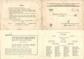 1942 Kecskeméti Fehér sirály cserkészcsapat meghívó