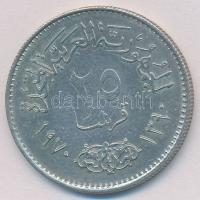 Egyiptom 1970. 25p Ag "Nasser" T:1- 
Egypt 1970. 25 Piastres Ag "Nasser" C:AU 
...