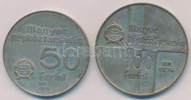 1974. 50Ft Ag + 100Ft Ag "MNB" pár T:BU patina
Adamo EM44, EM45