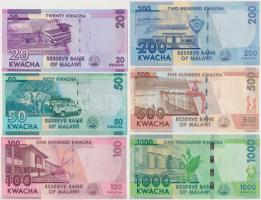Malawi 2014-2017. 20K-1000K (6xklf) T:I
Malawi 2014-2017. 20 Kwacha - 1000 Kwacha (6xdiff) C:UNC