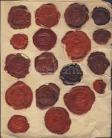 29 klf viaszpecsétkivágás az 1800-as évekből