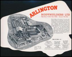 cca 1960 Arlington Bodybuilders LTD cég angol nyelvű autó katalógusa, 6 p