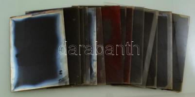 cca 1930 Eger, a Foto-GRÁF műterem hagyatékából 15 db vintage üveglemez negatív (papok, apácák, vise...