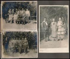 1919 és 1938 között készült, privát felvételeket tartalmazó fotóalbum, benne 171 db vintage fénykép,...