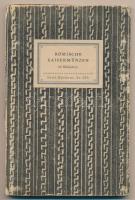 Römische Kaisermünzen - 48 Bildtafeln - Insel-Bücherei Nr. 270. Lipcse, Im Insel-Verlag zu Leipzig, 1941. Gerinc sérült, de összeségében szép állapotban