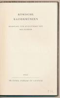 Römische Kaisermünzen - 48 Bildtafeln - Insel-Bücherei Nr. 270. Lipcse, Im Insel-Verlag zu Leipzig, ...