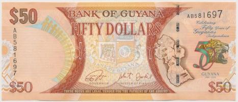 Guyana 2016. 50$ T:I Guyana 2016. 50 Dollars C:UNC