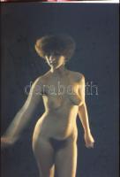 cca 1972 Czakó László (?-?) pécsi fotóművész hagyatékából 12 db vintage diapozitív felvétel ruhátlan...