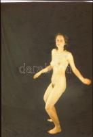 cca 1972 Czakó László (?-?) pécsi fotóművész hagyatékából 12 db vintage diapozitív felvétel ruhátlan...