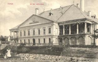 Tótsóvár, Sóvár, Solivar; M. kir. Ferencz Sófőzőház. Kiadja Schulhoff Mór / salt works, salt mine (Rb)