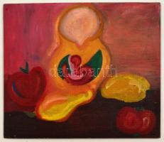 Szántó jelzéssel: Csendélet. Olaj, farost, 32×37 cm