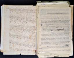 Vegyes okmány tétel: számlák, levelek, stb., érdekes anyag, összesen 97 db