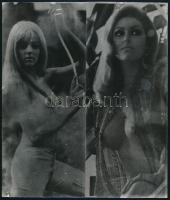 cca 1970-980 3 db szolidan erotikus fotó, 21x18 és 24x18 cm