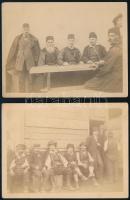 cca 1916 Egy katonatiszt hagyatékából, 21 db vintage fotó Skutariból (Albánia), 16 kép felragasztva ...