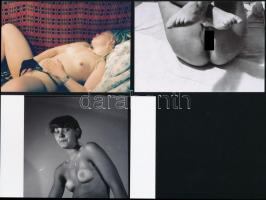 cca 1981 A fényképezőgép mágikus ereje, szolidan erotikus felvételek, 7 db vintage negatív + 11 db v...