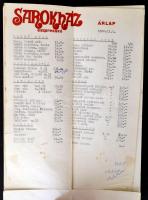 cca 1966-1988 10 db különféle étlap