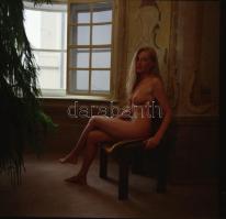 cca 1978 Véletlenszerű válogatás az akt-archívumból, szolidan erotikus felvételek, 10 db vintage neg...