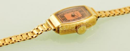 14K női arany óra arany szíjjal, Jelzett, Gama márkájú 13,1 g