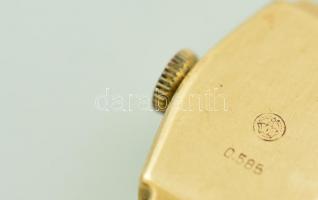 14K női arany óra arany szíjjal, Jelzett, Gama márkájú 13,1 g