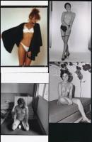 cca 1978 Felnőttkori játékok, szolidan erotikus felvételek, 7 db vintage negatív + 9 db vintage fotó...