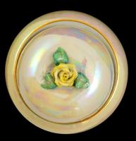 Kispesti porcelán bonbonniere 9 cm Jelzett